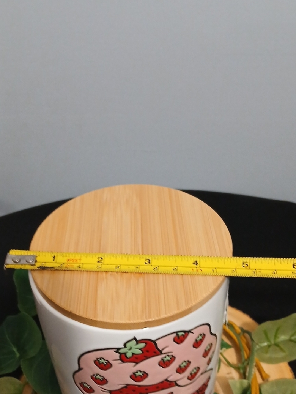 New! Strawberry Shortcake 'Berry Cute' Canister with Wooden Lid NWT - Picture 9 of 10